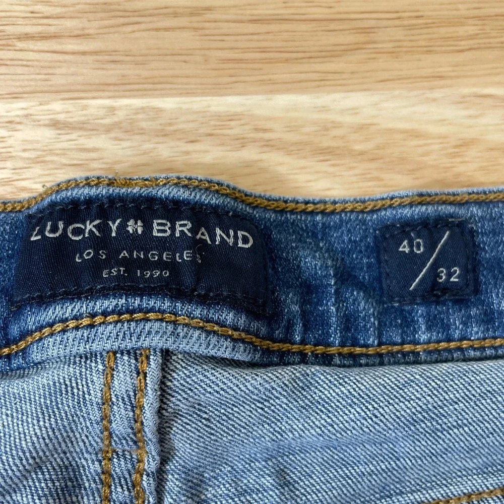 Lucky Brand 221 Straight Leg Jeans Mens 40x32 Blue Medium Wash‎ Denim Pants